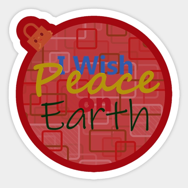 I wish Ornament Sticker by erizen